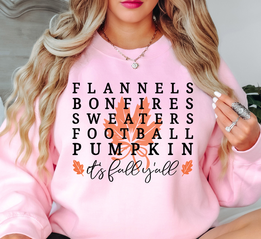 Flannels Bonfires Sweatshirt | Falling For You Collection | Unique Gifts for Family Friends