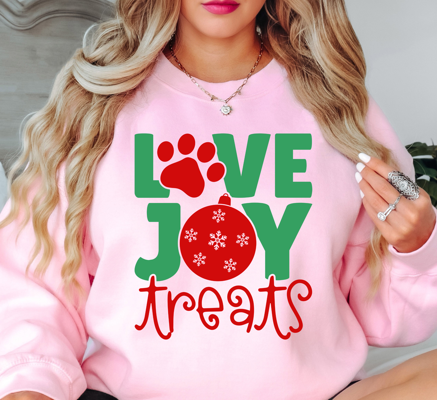 Love Joy Treats Sweatshirt | Pawsitive Vibes Collection | Unique Gifts for Family and Friends