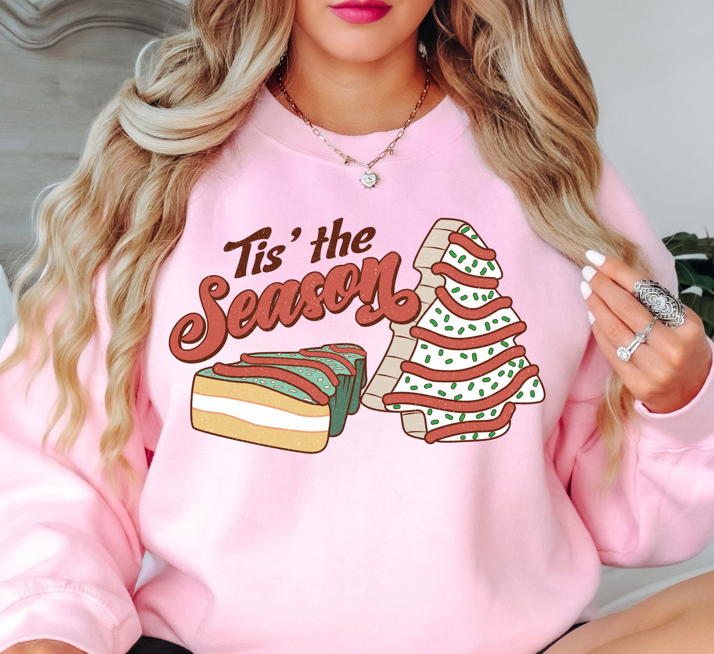 Tis The Season Cake Sweatshirt | Tis The Season Collection | Unique Gifts for Family Friends