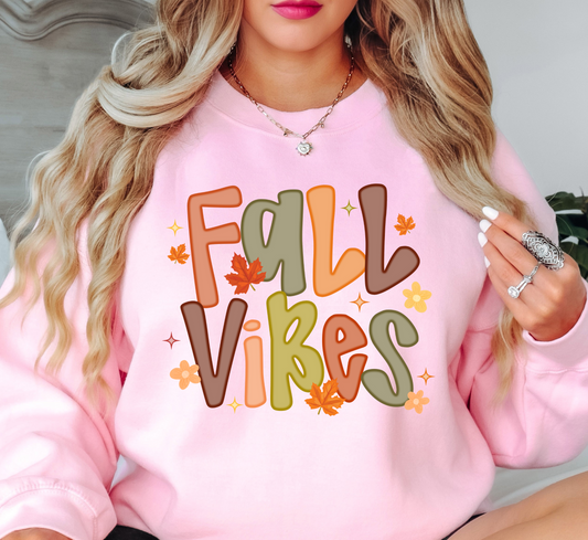 Floral Fall Vibes Sweatshirt | Falling For You Collection | Unique Gifts for Family Friends