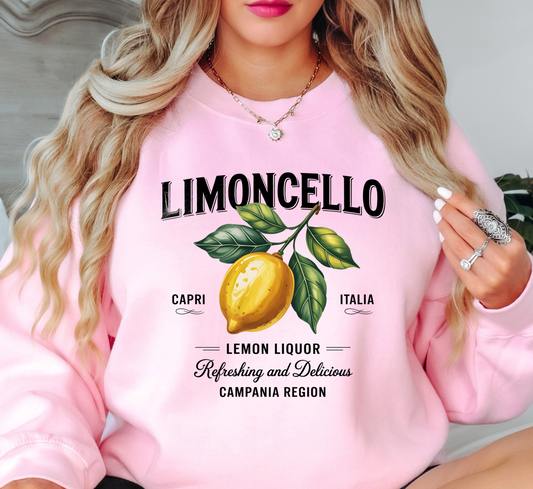 Limoncello Sweatshirt | Groovy Vibes Collection | Unique Gifts for Family and Friends