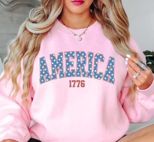 America 1776 Sweatshirt | Stars and Stripes Collection | Unique Gifts for Family and Friends