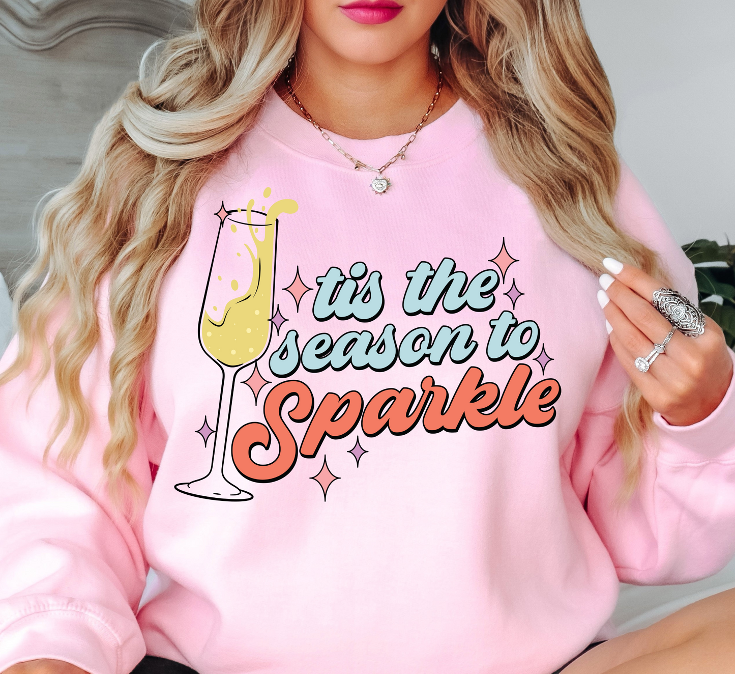 Tis The Season To Sparkle Sweatshirt | New Year Magic Collection | Unique Gifts for Family Friends