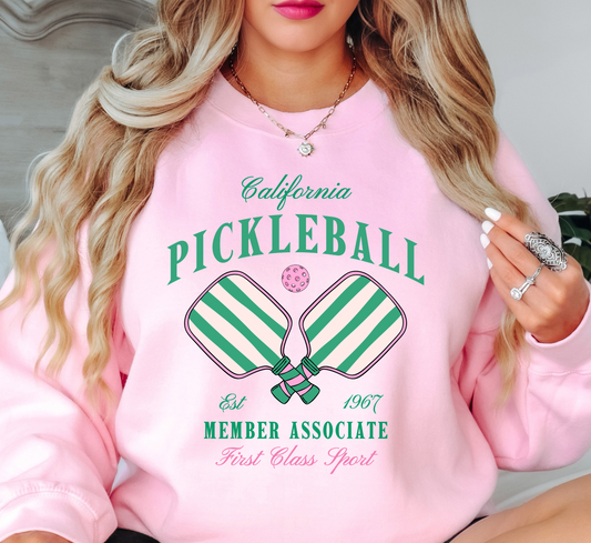 Cali Pickleball Sweatshirt | Groovy Vibes Collection | Unique Gifts for Family and Friends