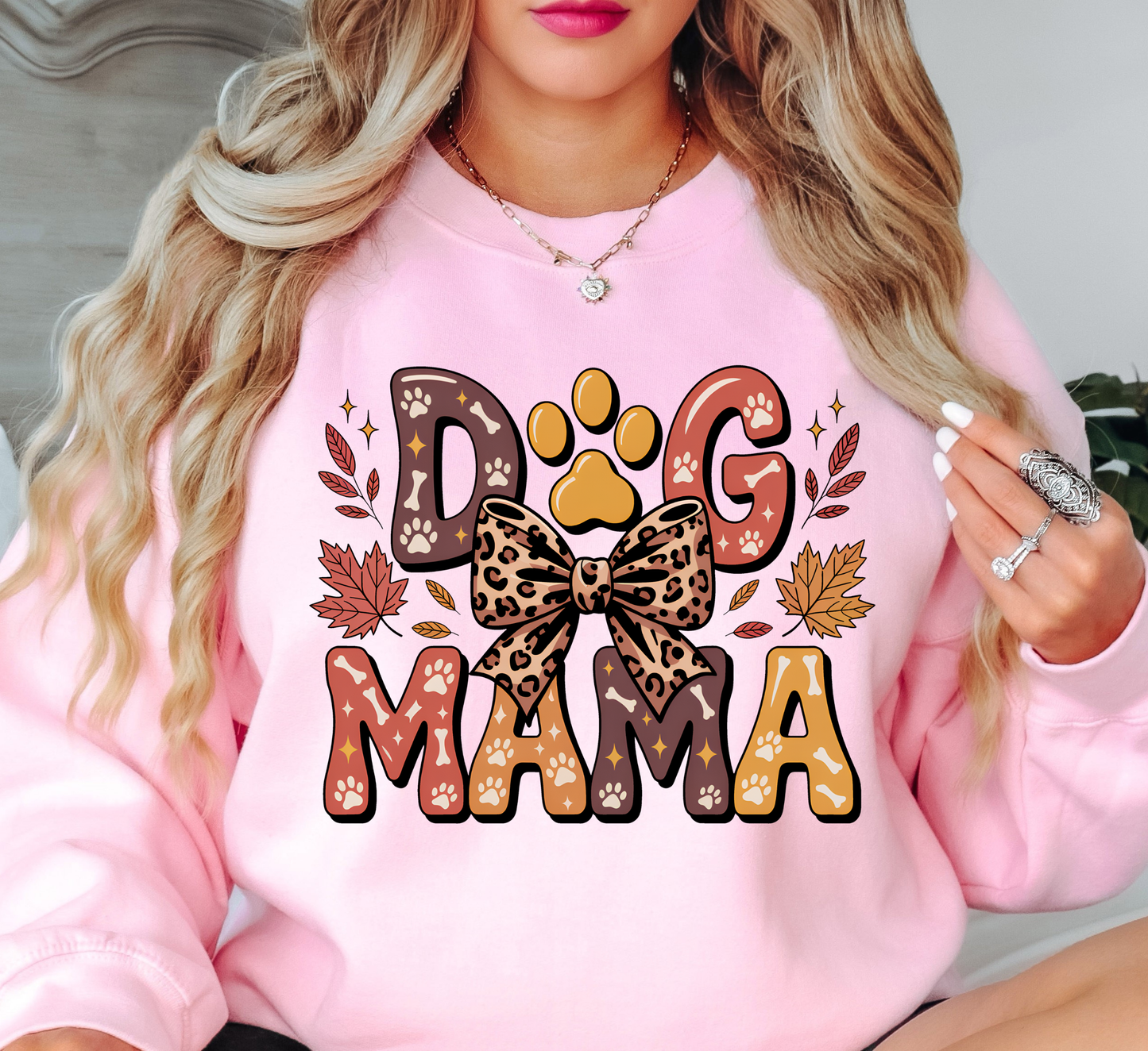 Fall Dog Mama Sweatshirt | Pawsitive Vibes Collection | Unique Gifts for Family and Friends