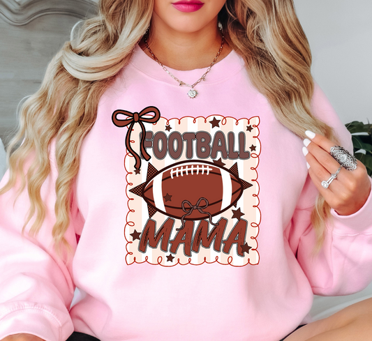 Football Stamp Mama Sweatshirt | Mama Mode Activated Collection | Unique Gifts for Family Friends