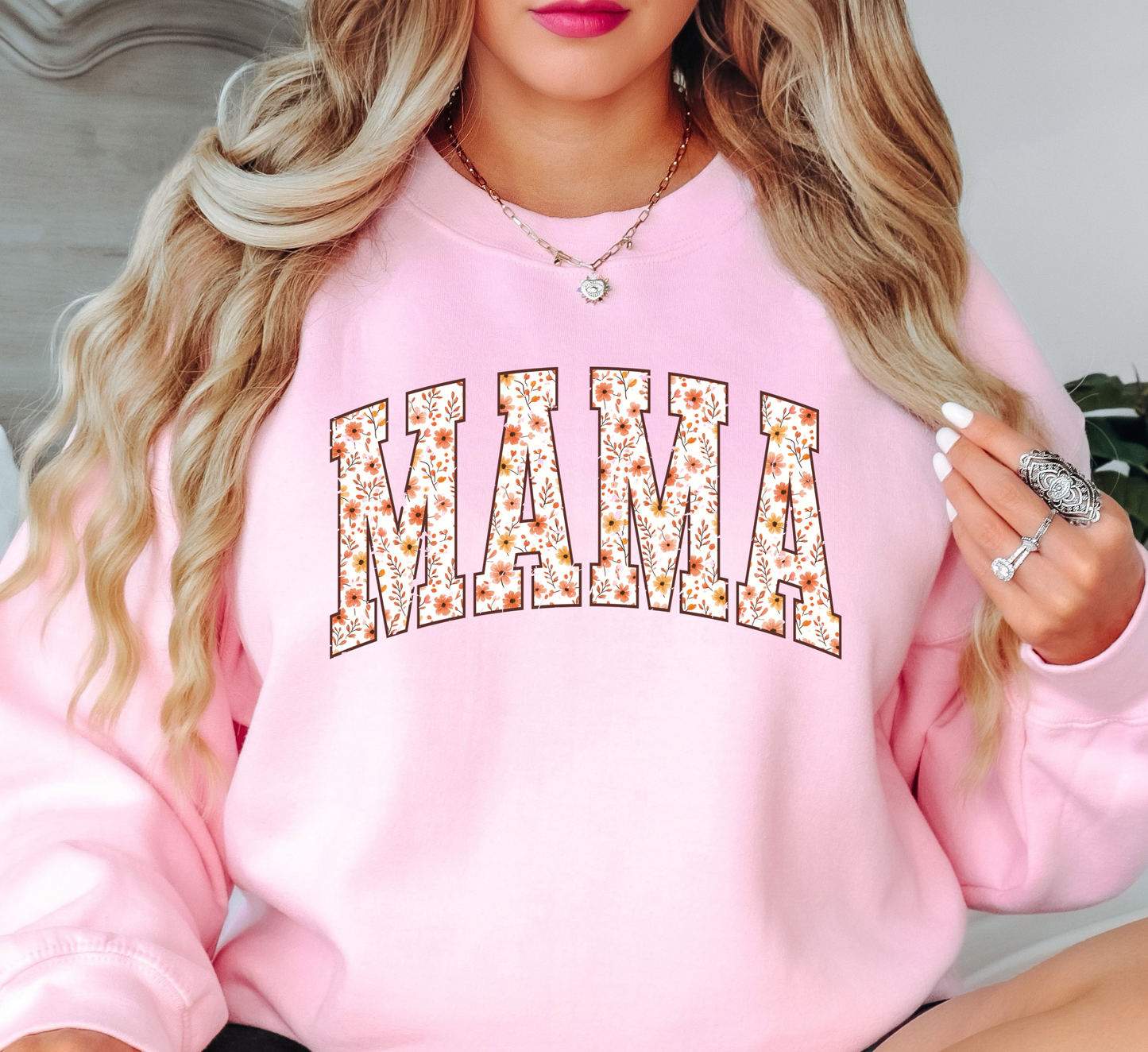Floral Fall Mama Sweatshirt | Mama Mode Activated Collection | Unique Gifts for Family Friends