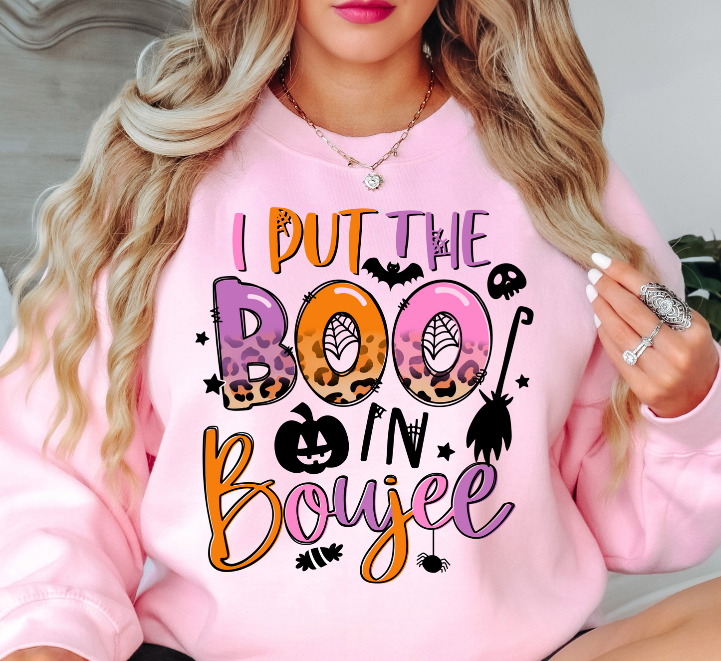 I Put The Boo In Boujee Sweatshirt | Boo-tiful Vibes Collection | Unique Gifts for Family Friends