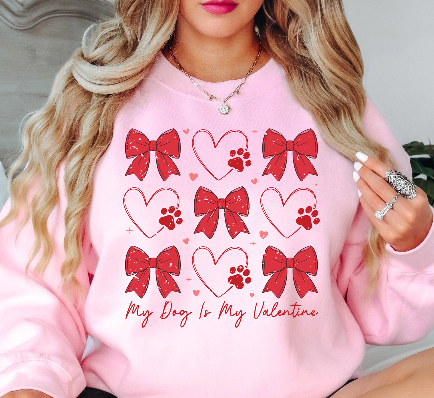 My Dog Is My Valentine Sweatshirt | Pawsitive Vibes Collection | Unique Gifts for Family and Friends