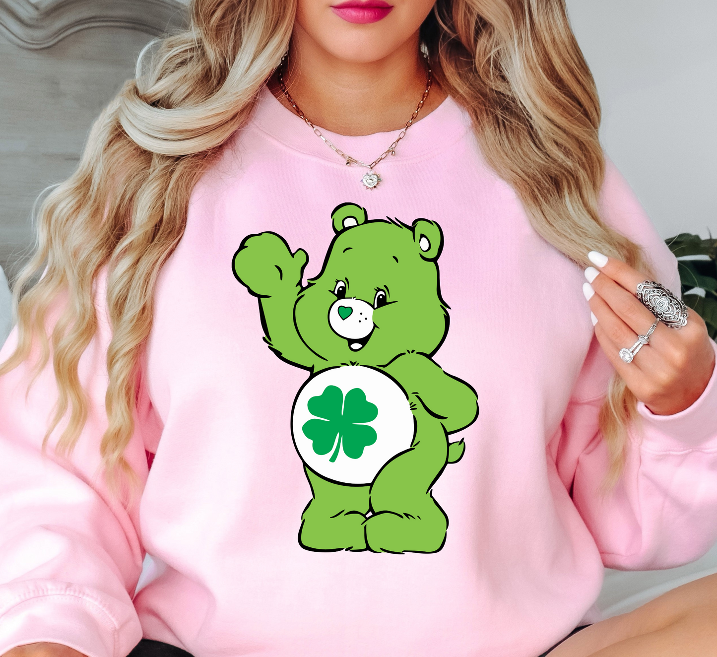 Good Luck Bear Sweatshirt | Feeling Lucky Collection | Unique Gifts for Family Friends