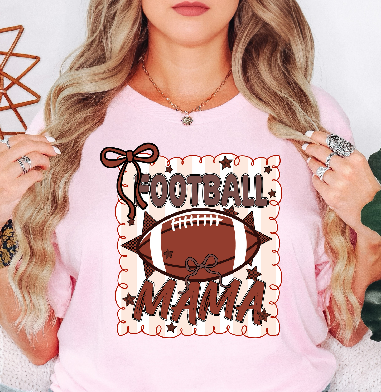 Football Stamp Mama Tee | Mama Mode Activated Collection | Unisex Pre-Shrunk T-Shirt