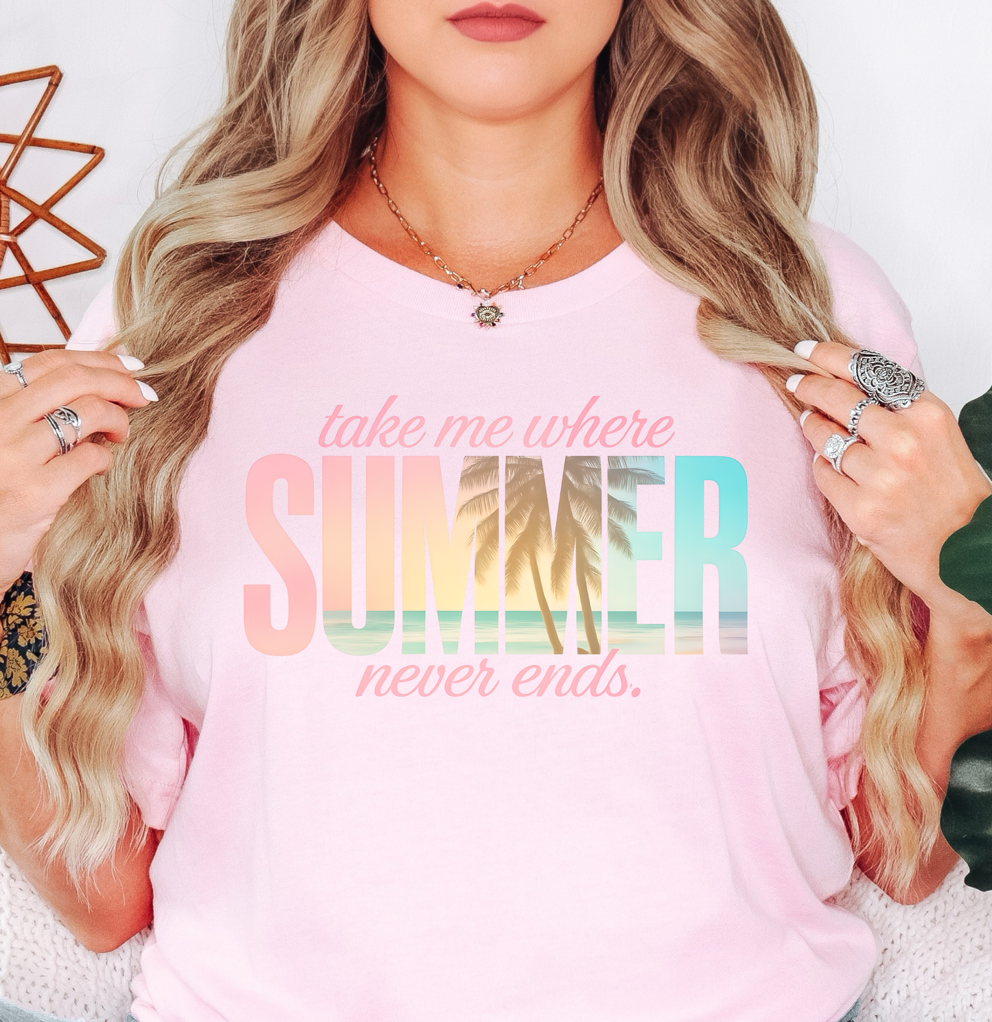 Summer Never Ends Tee | Beach Breeze Collection | Unisex Pre-Shrunk T-Shirt