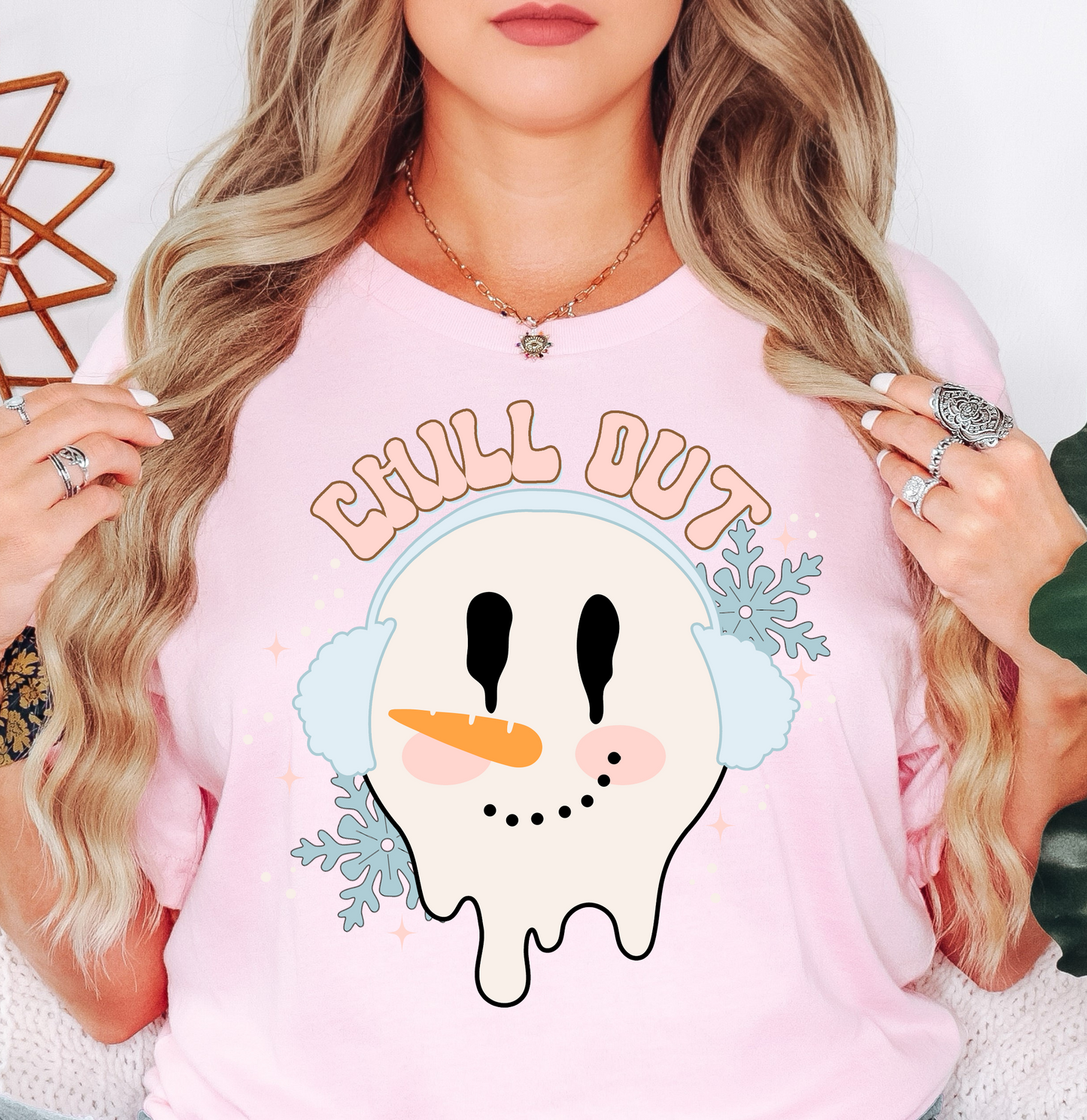 Chill Out Snowman Tee | Frosty Chic Collection | Unisex Pre-Shrunk T-Shirt