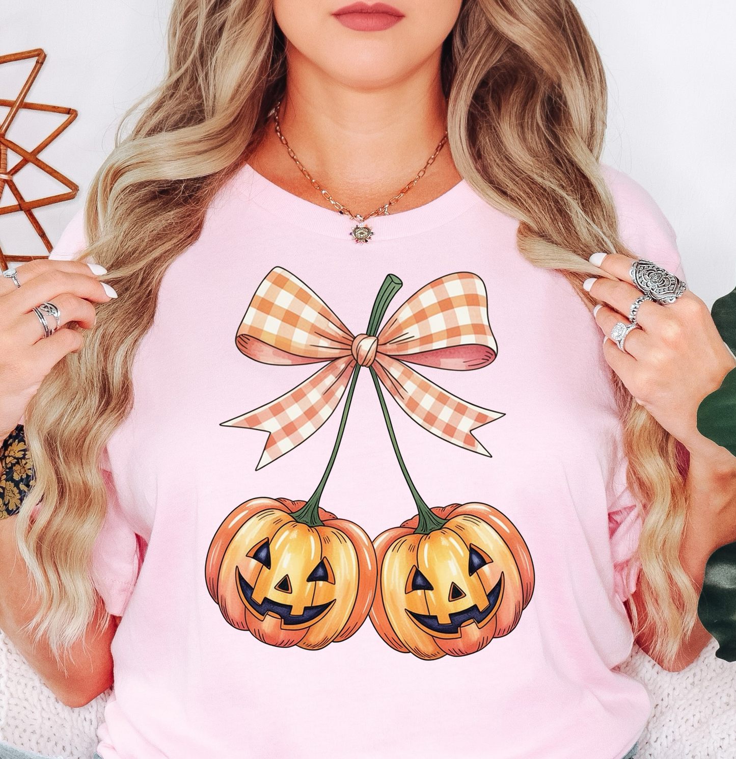 Pumpkin Cherries Tee | Boo-tiful Vibes Collection | Unisex Pre-Shrunk T-Shirt