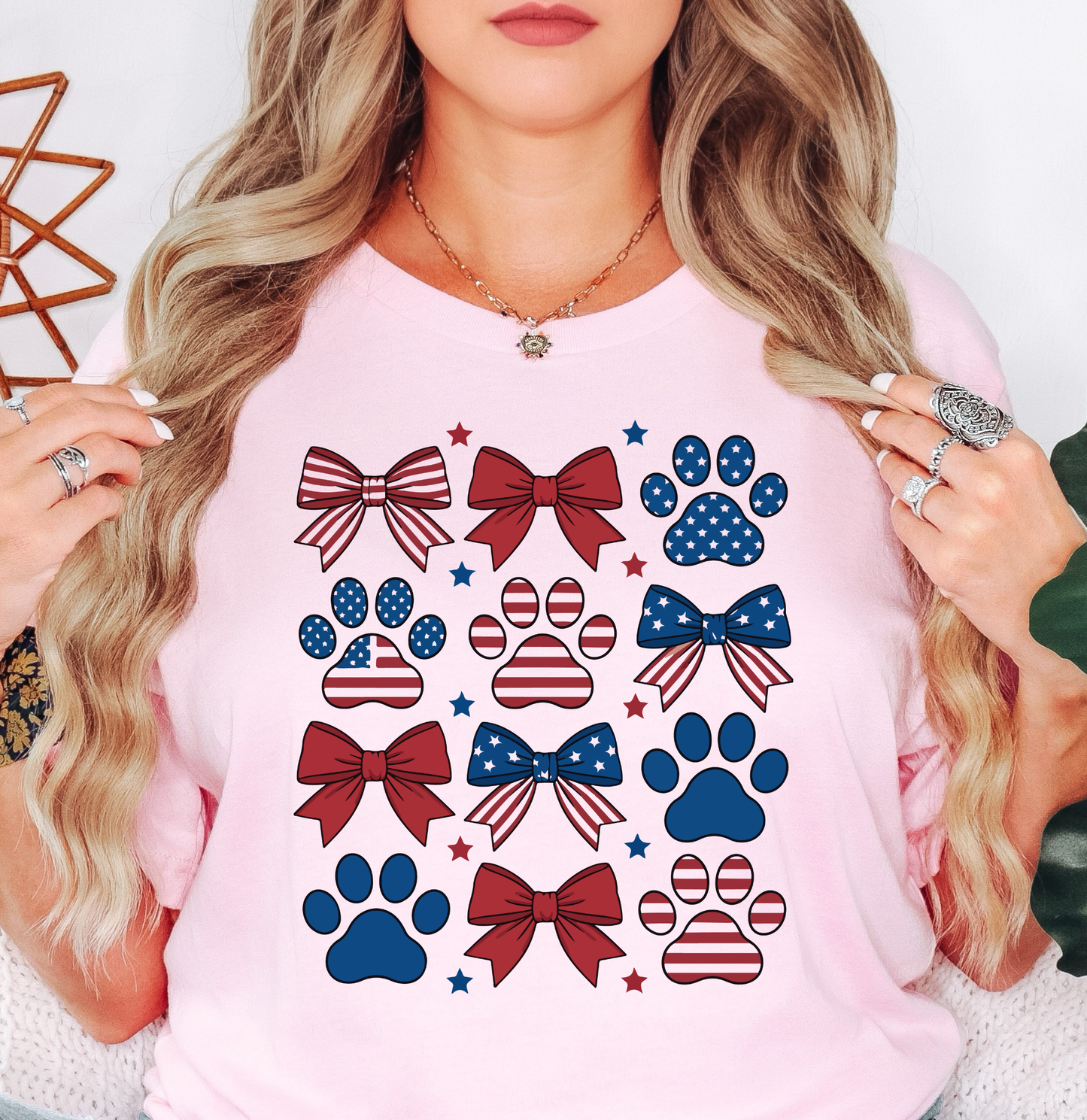 USA Paw Prints Tee | Pawsitive Vibes Collection | Unisex Pre-Shrunk T-Shirt