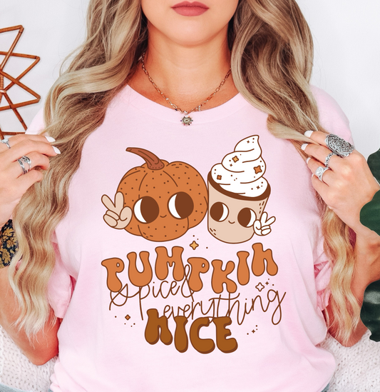 Pumpkin Spice Everything Nice Tee | Falling For You Collection | Unisex Pre-Shrunk T-Shirt