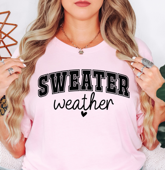 Sweater Weather Tee | Frosty Chic Collection | Unisex Pre-Shrunk T-Shirt