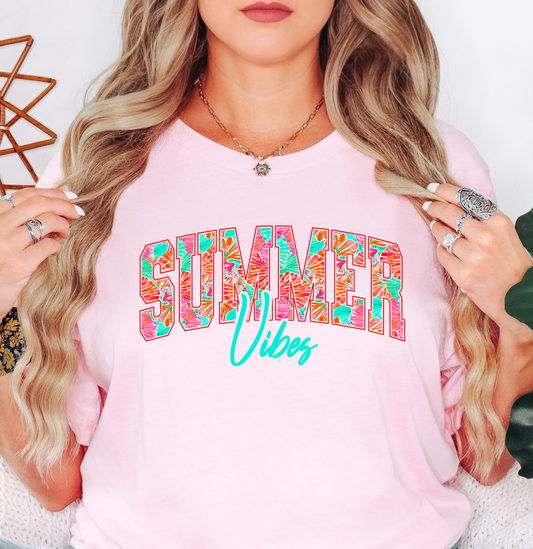 Tropical Summer Vibes Tee | Beach Breeze Collection | Unisex Pre-Shrunk T-Shirt