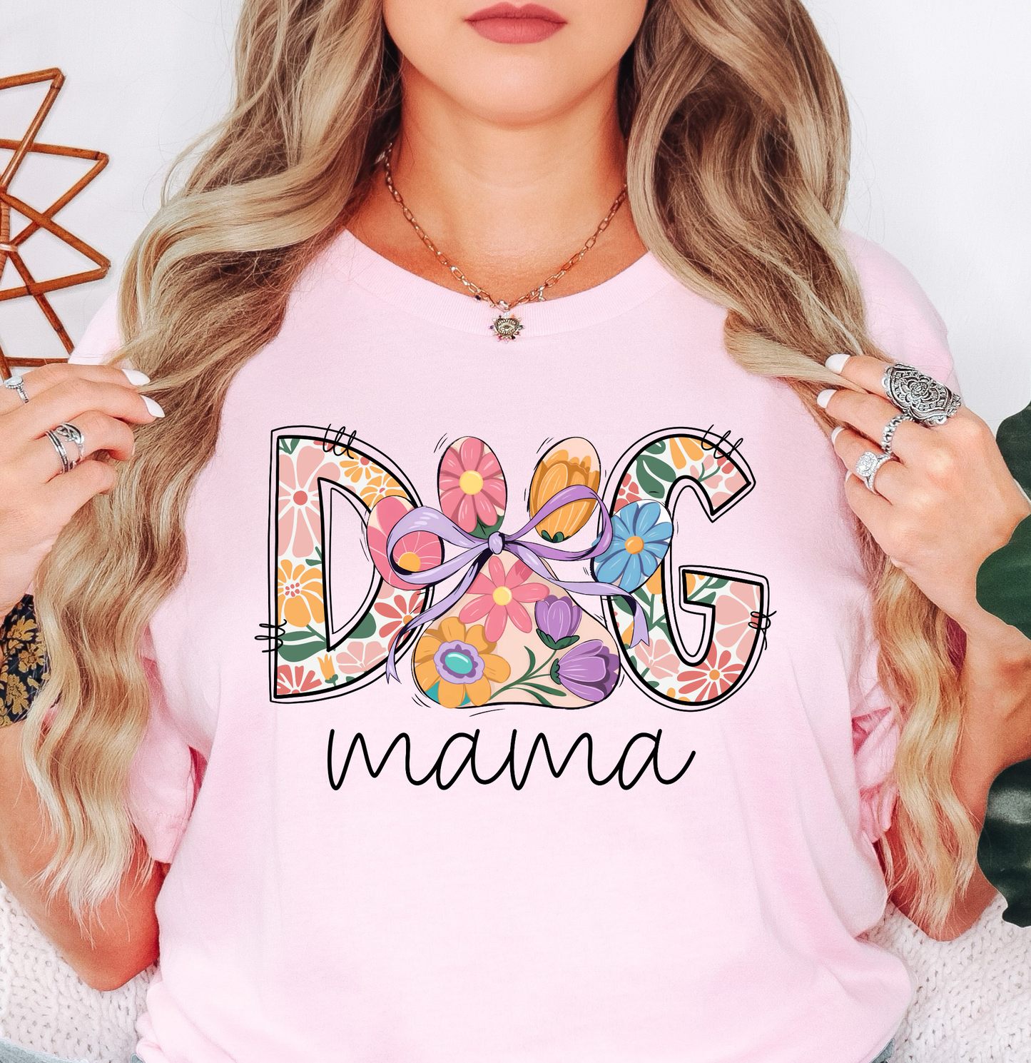 Colorful Dog Mama Tee | Pawsitive Vibes Collection | Unisex Pre-Shrunk T-Shirt