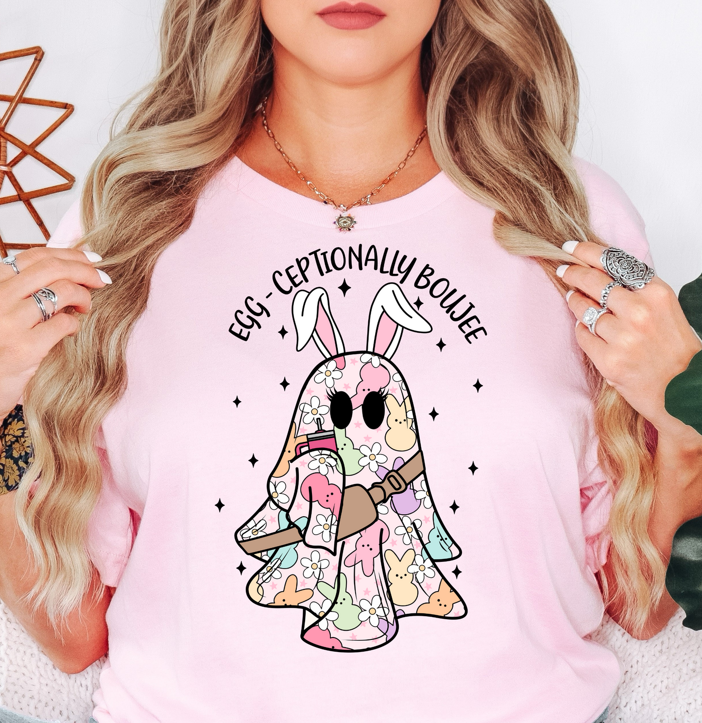 Eggceptionally Boujee Tee | Hoppin' Into Spring Collection | Unisex Pre-Shrunk T-Shirt
