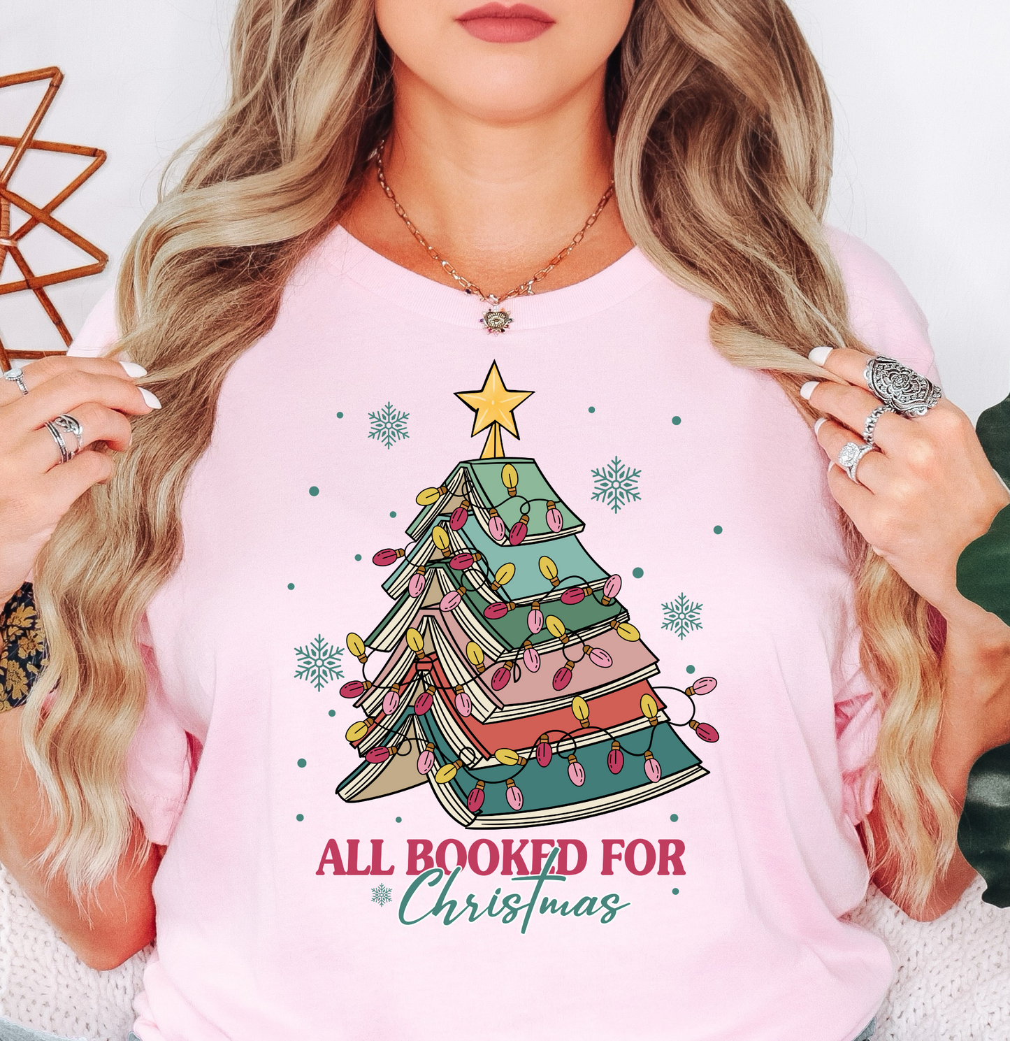 All Booked For Christmas Tee | Tis The Season Collection | Unisex Pre-Shrunk T-Shirt