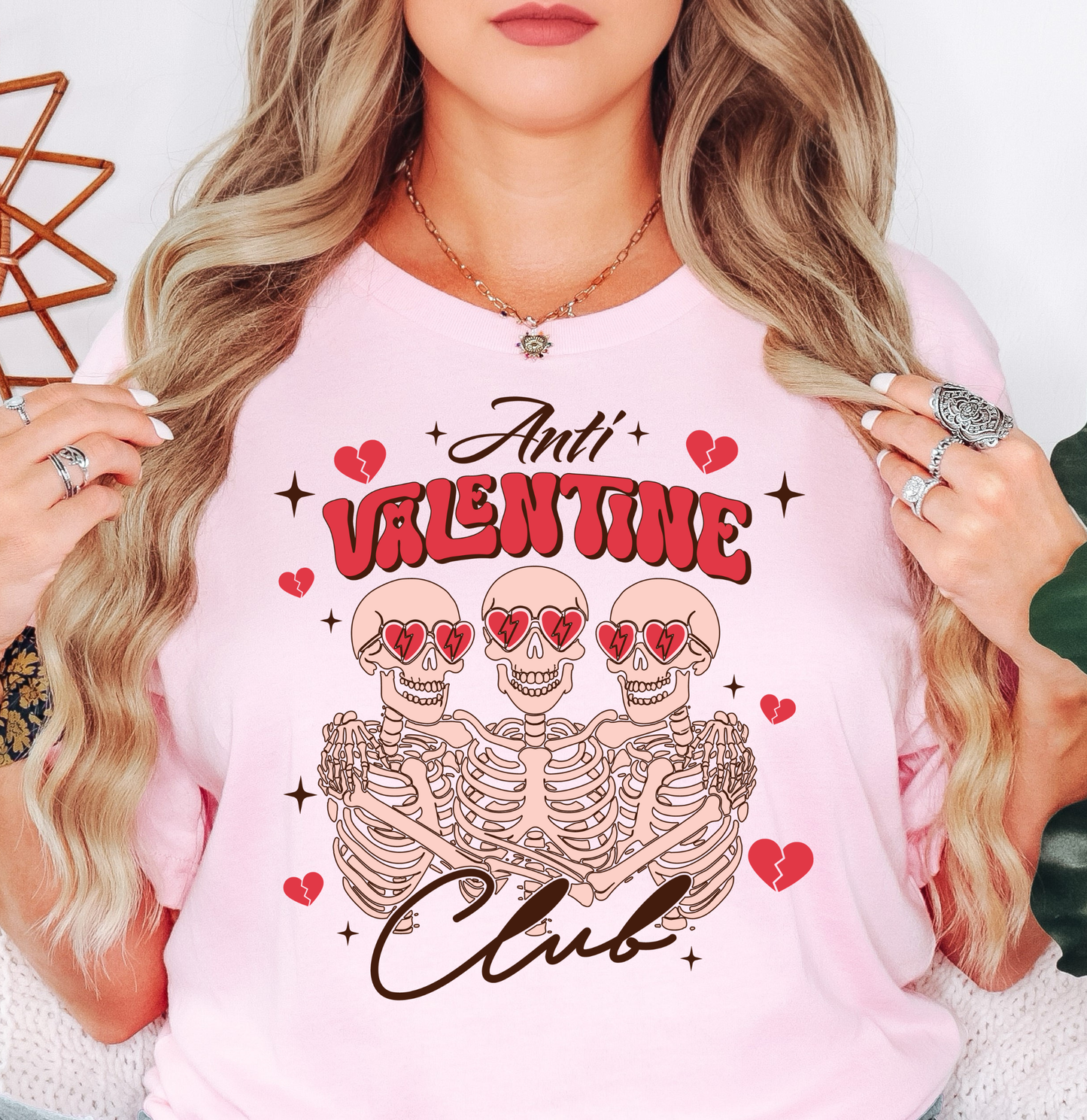 Anti Valentine Club Tee | XoXo Love Collection | Unisex Pre-Shrunk T-Shirt
