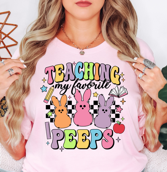 Teaching My Peeps Tee | Hoppin' Into Spring Collection | Unisex Pre-Shrunk T-Shirt