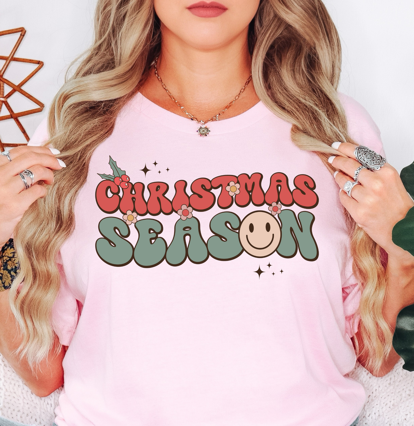 Retro Christmas Season Tee | Tis The Season Collection | Unisex Pre-Shrunk T-Shirt