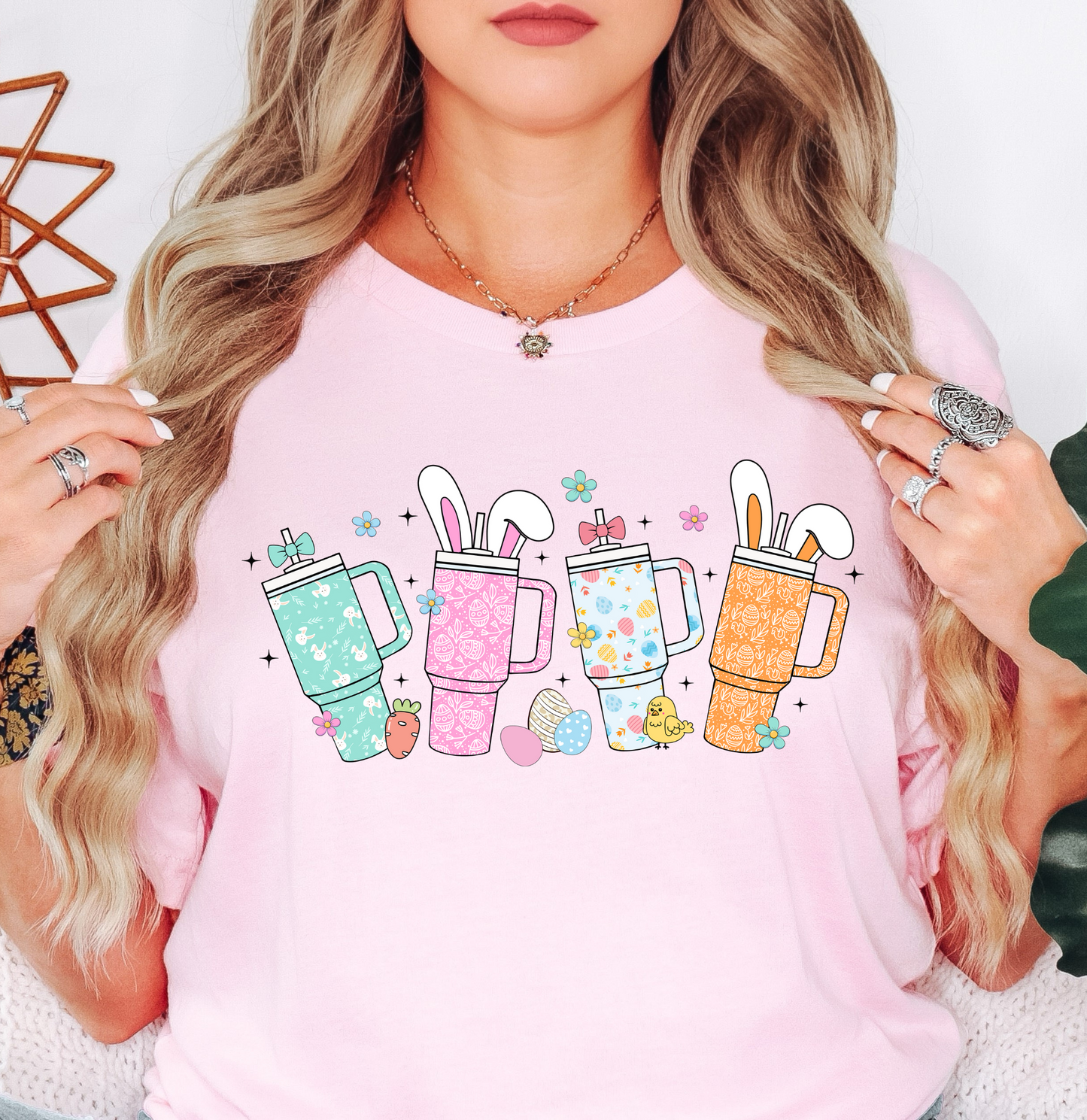 Retro Easter Tumblers Tee | Hoppin' Into Spring Collection | Unisex Pre-Shrunk T-Shirt
