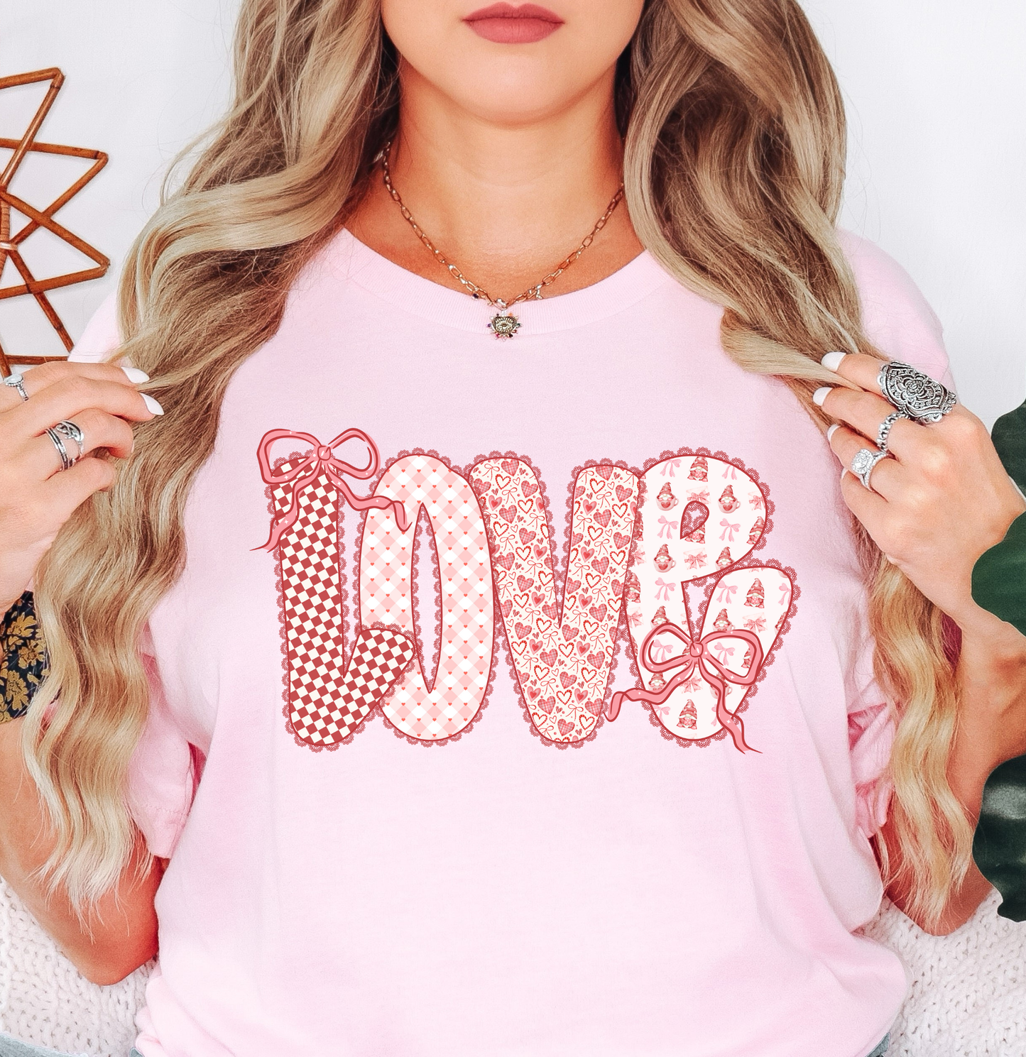 Preppy Love Lace Tee | XoXo Love Collection | Unisex Pre-Shrunk T-Shirt