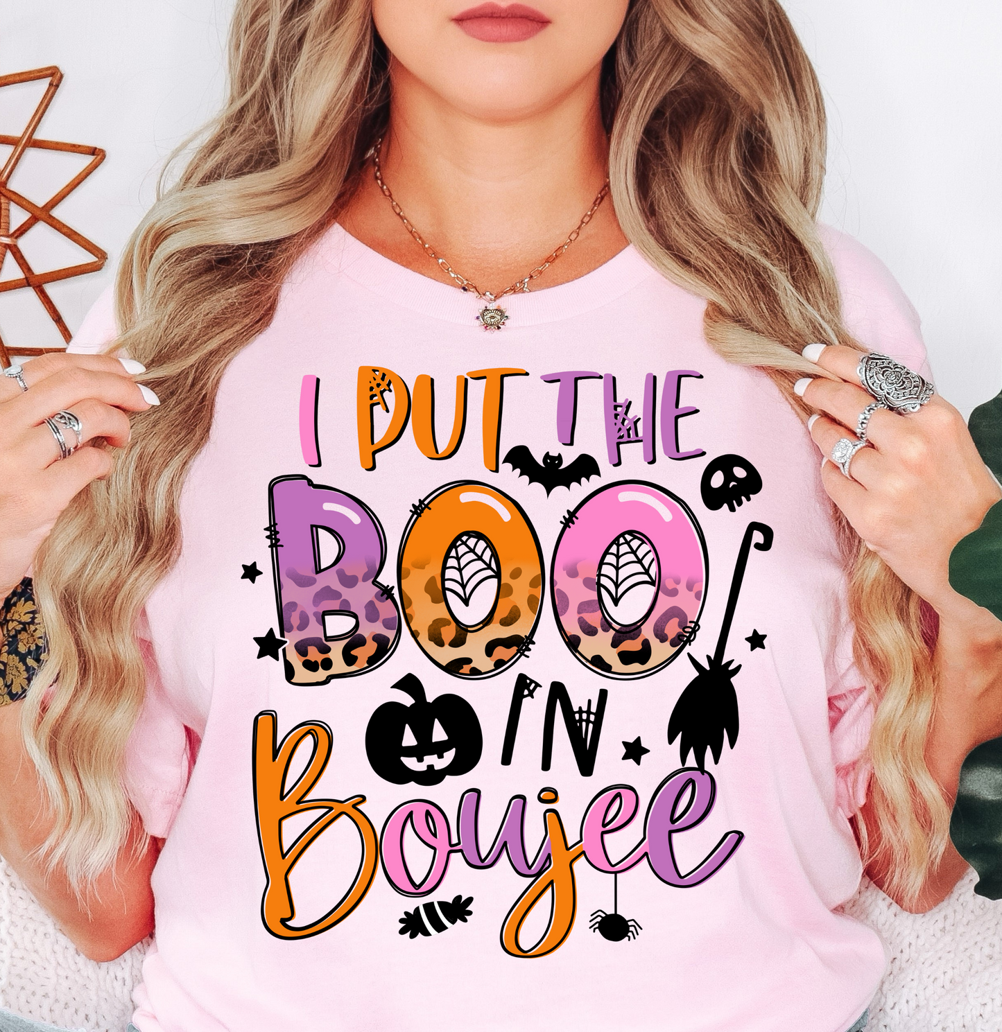 I Put The Boo In Boujee Tee | Boo-tiful Vibes Collection | Unisex Pre-Shrunk T-Shirt