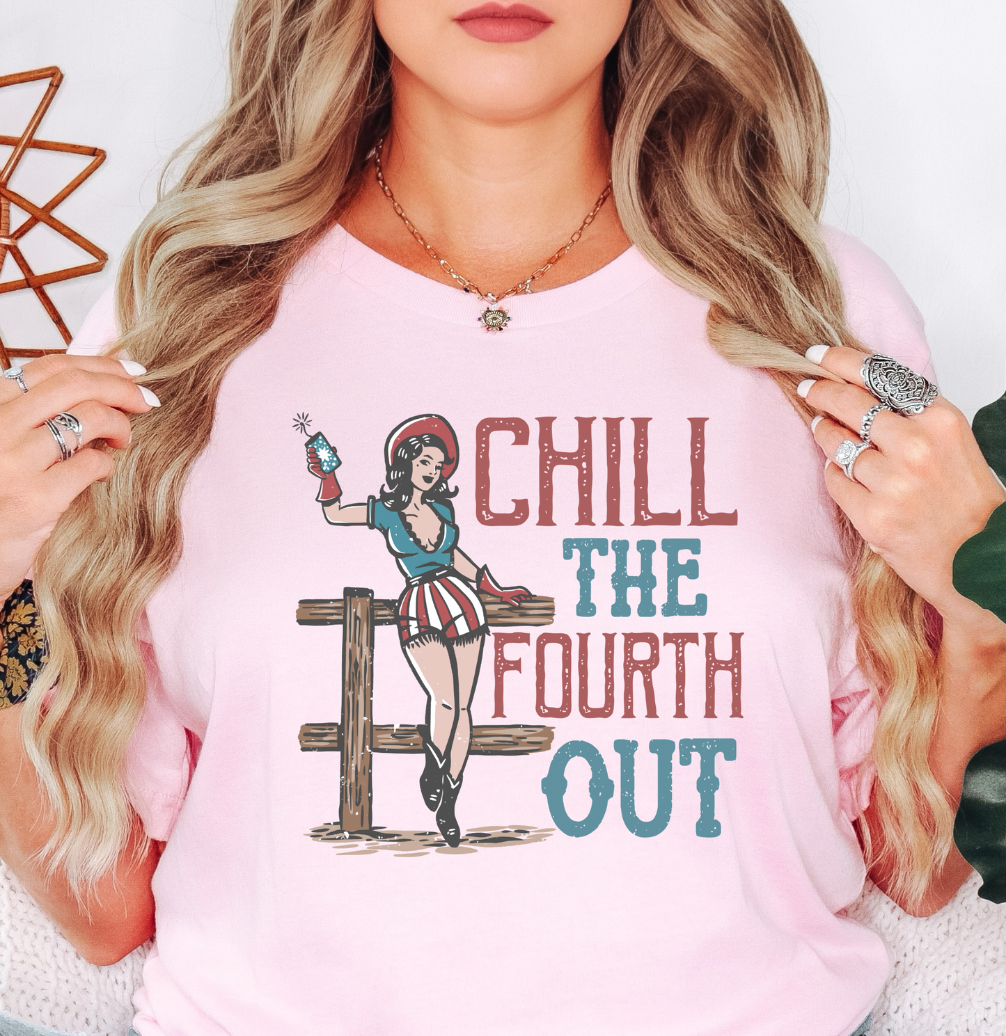 Chill The 4th Out Tee | Stars and Stripes Collection | Unisex Pre-Shrunk T-Shirt