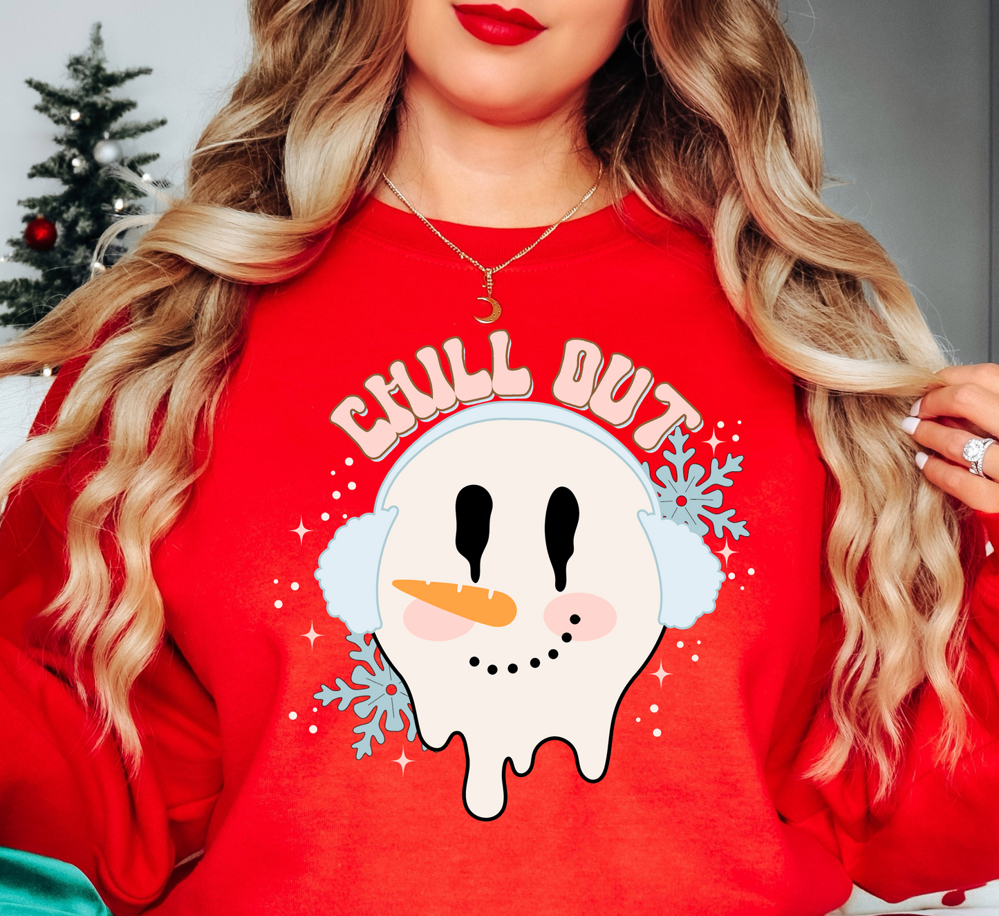 Chill Out Snowman Sweatshirt | Frosty Chic Collection | Unique Gifts for Family Friends