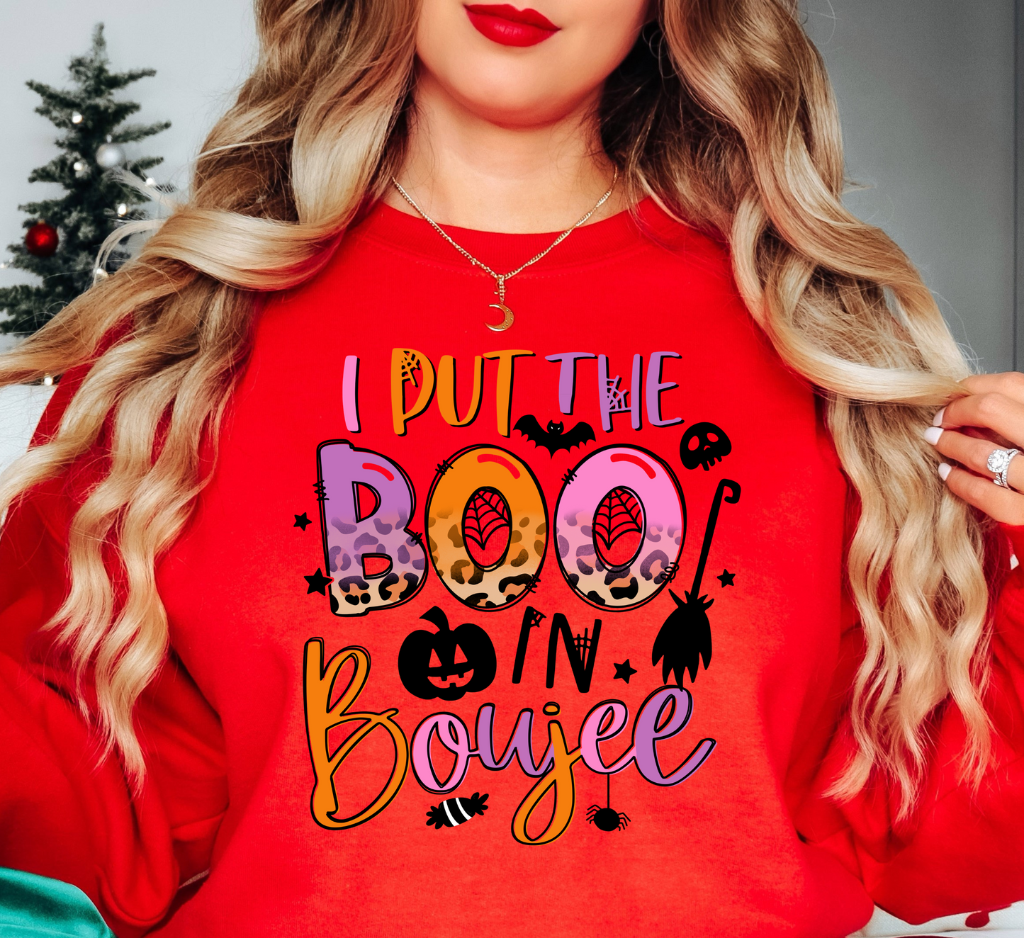 I Put The Boo In Boujee Sweatshirt | Boo-tiful Vibes Collection | Unique Gifts for Family Friends