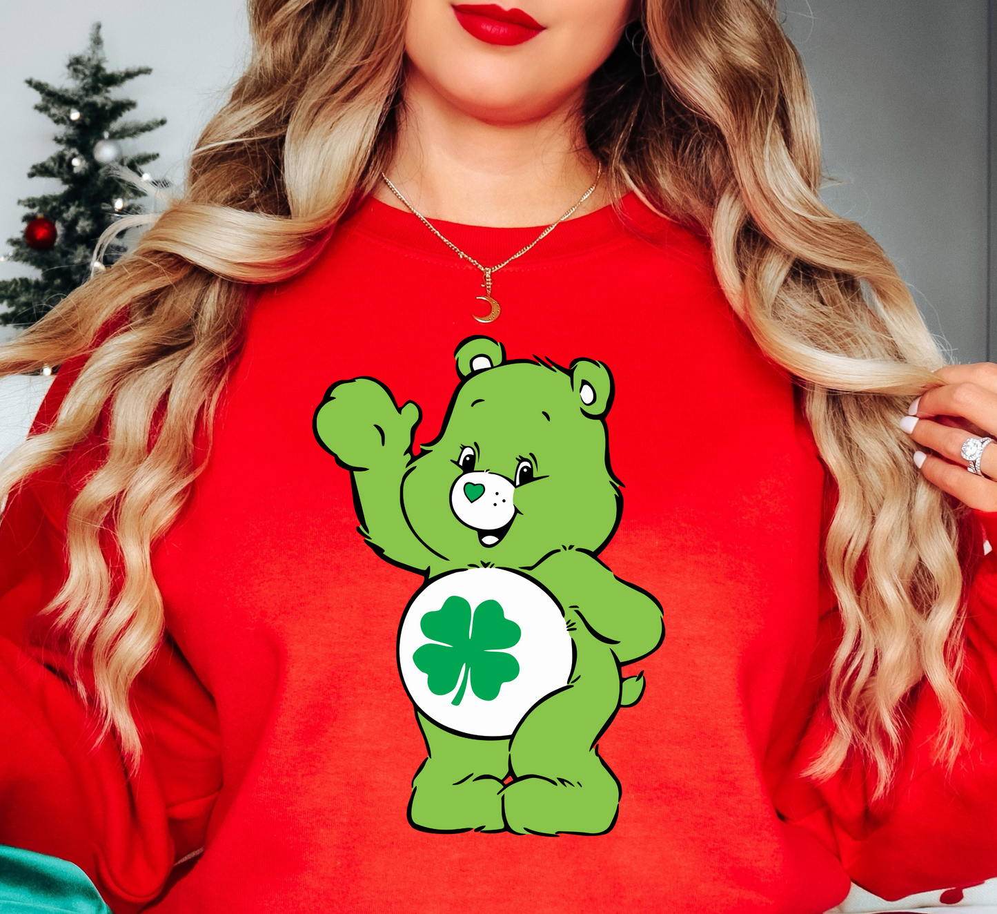 Good Luck Bear Sweatshirt | Feeling Lucky Collection | Unique Gifts for Family Friends