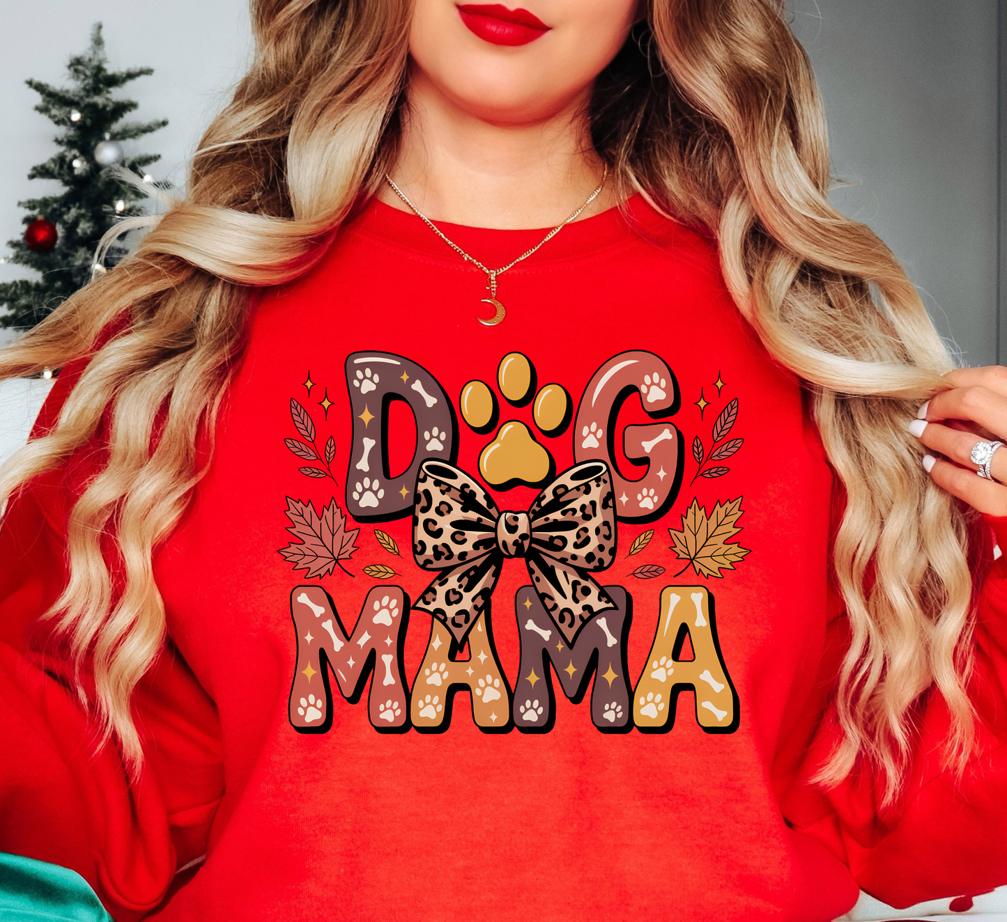Fall Dog Mama Sweatshirt | Pawsitive Vibes Collection | Unique Gifts for Family and Friends