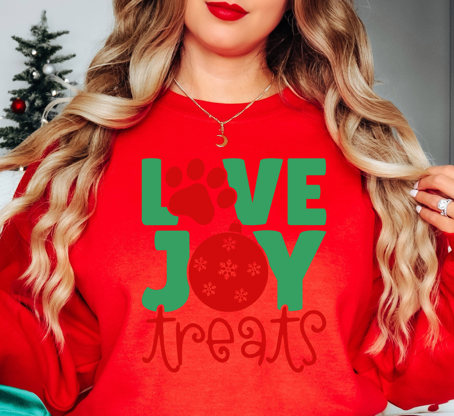 Love Joy Treats Sweatshirt | Pawsitive Vibes Collection | Unique Gifts for Family and Friends