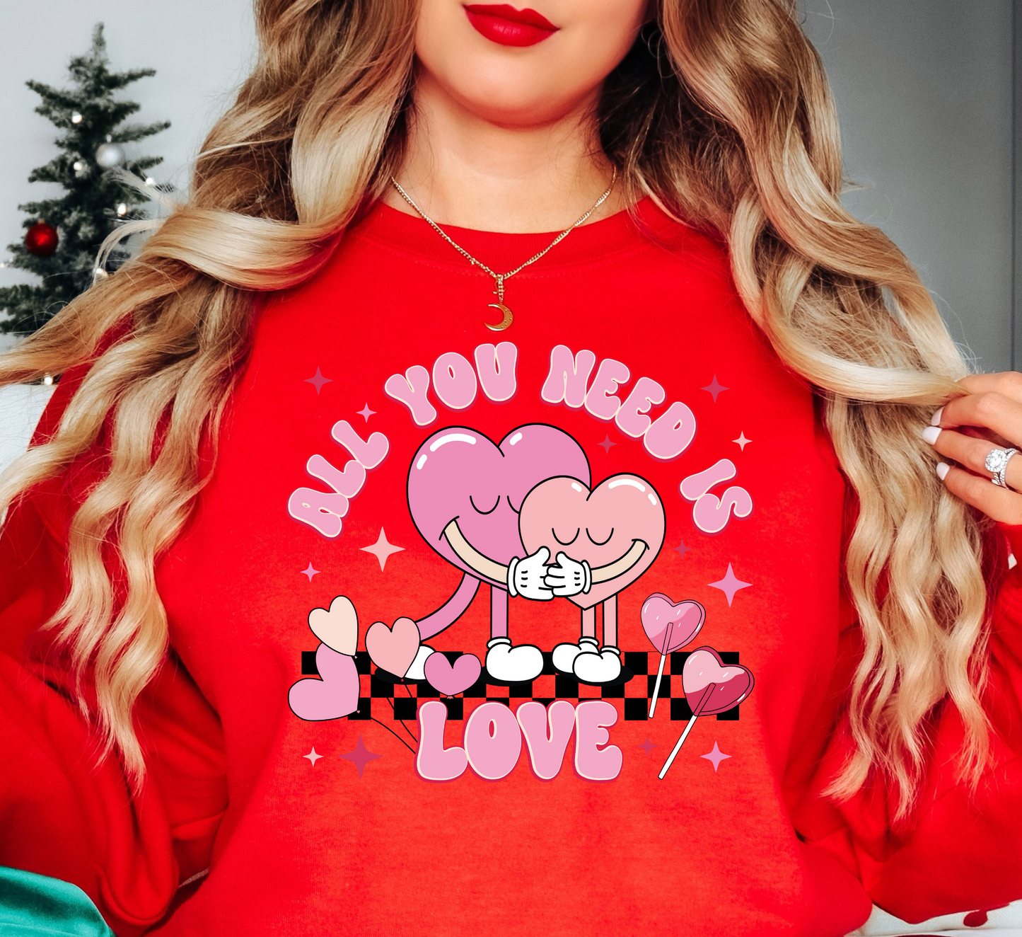 All You Need Is Love Sweatshirt | XoXo Love Collection | Unique Gifts for Family Friends