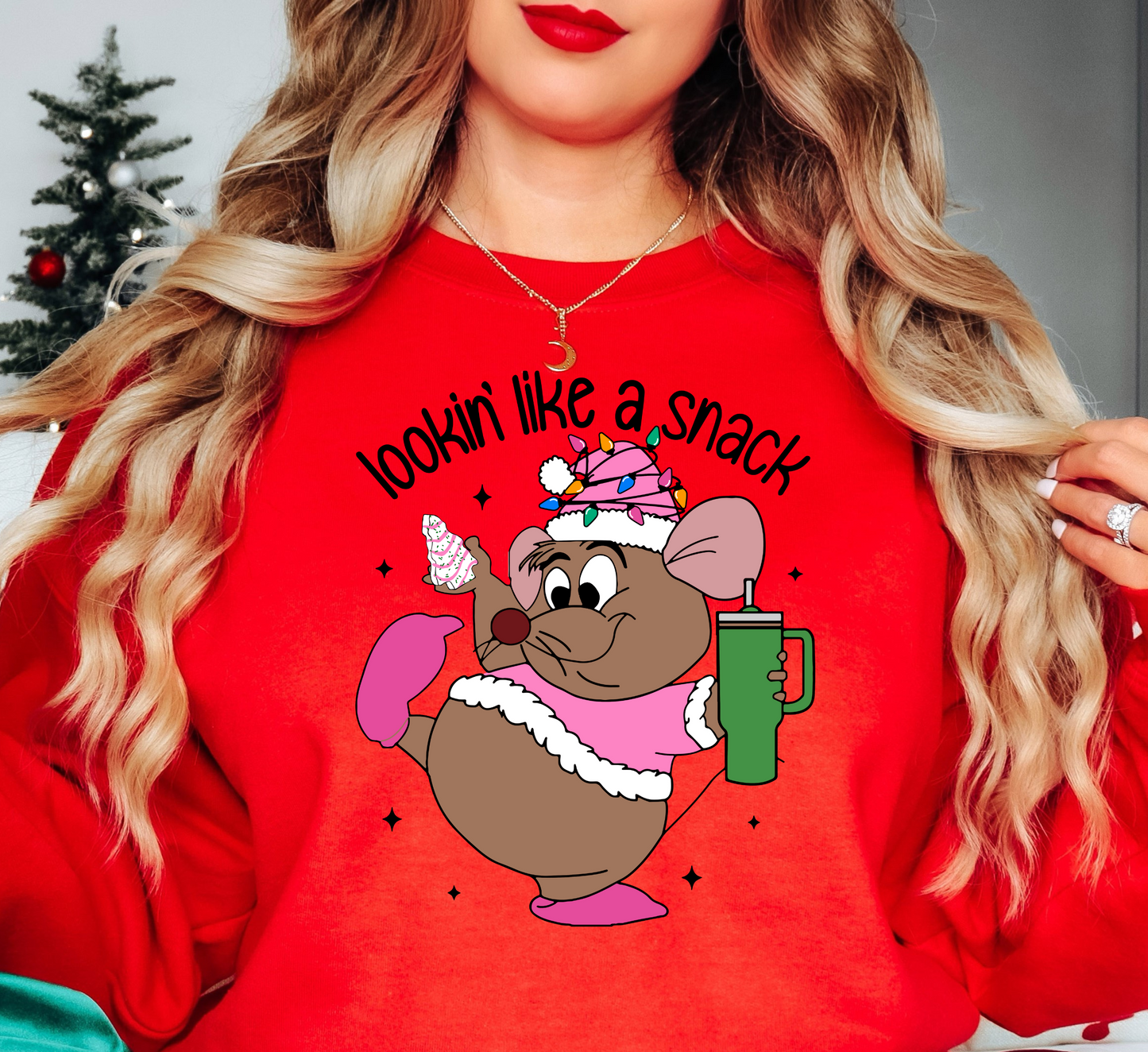 Xmas Lookin' Like A Snack Gus Gus Sweatshirt | Tis The Season Collection | Unique Gifts for Family Friends