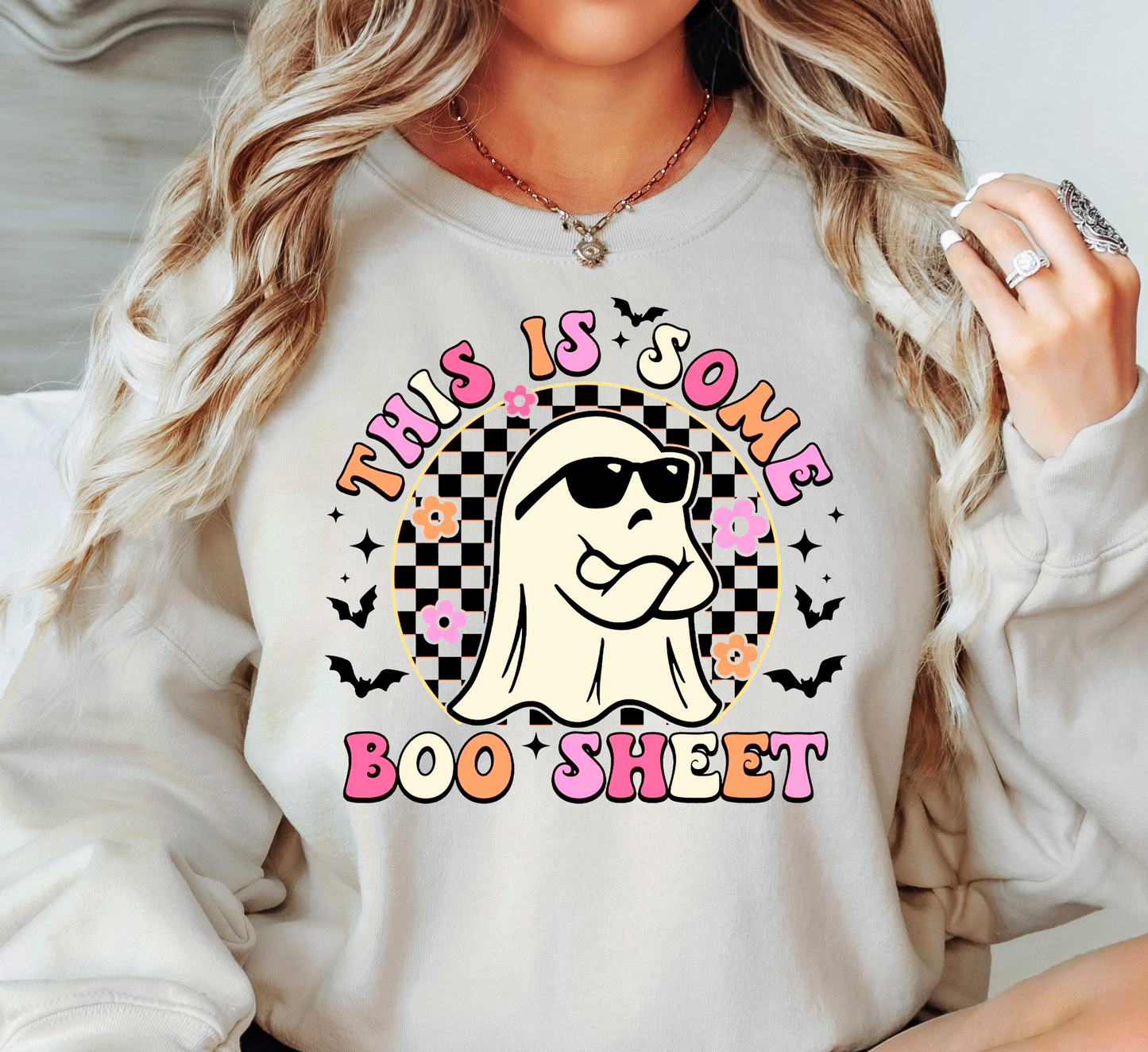 This Some Boo Sheet Sweatshirt | Boo-tiful Vibes Collection | Unique Gifts for Family Friends