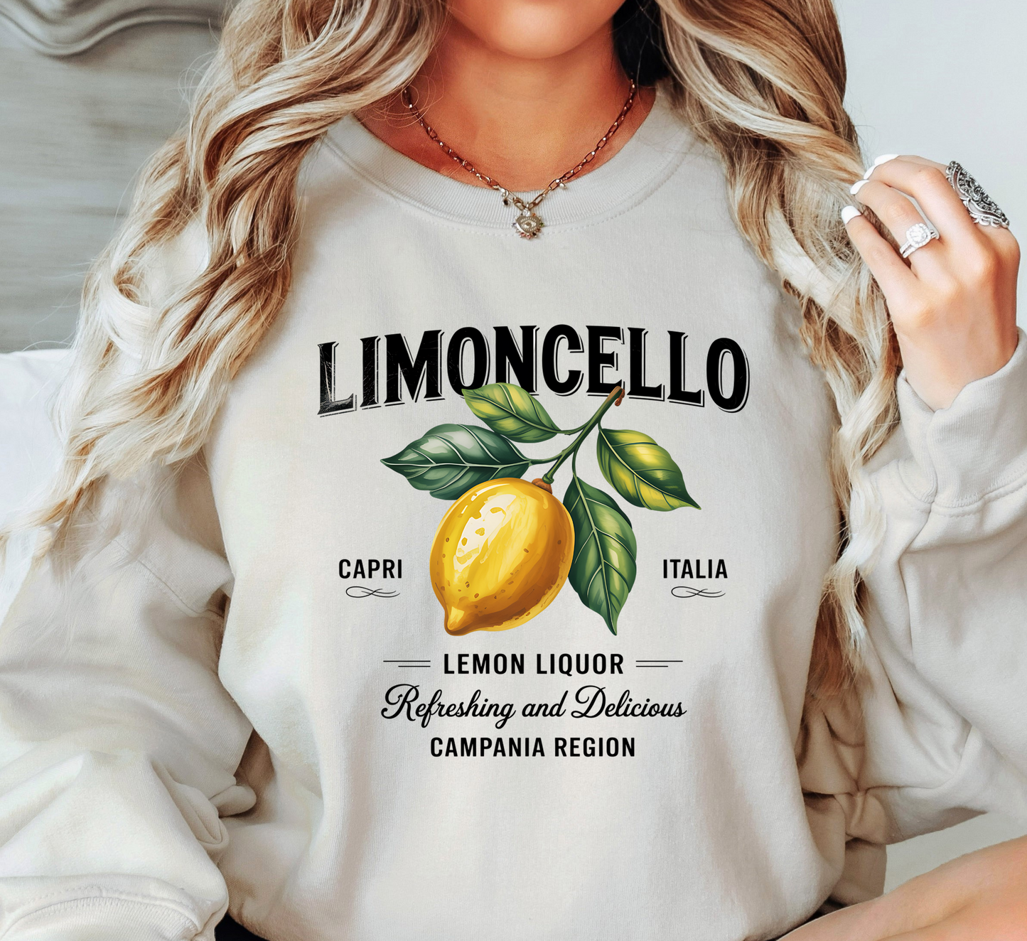Limoncello Sweatshirt | Groovy Vibes Collection | Unique Gifts for Family and Friends