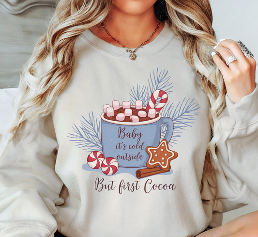 Baby Its Cold Outside Sweatshirt | Frosty Chic Collection | Unique Gifts for Family Friends