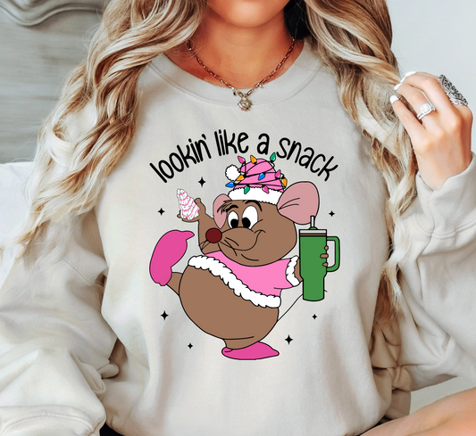 Xmas Lookin' Like A Snack Gus Gus Sweatshirt | Tis The Season Collection | Unique Gifts for Family Friends
