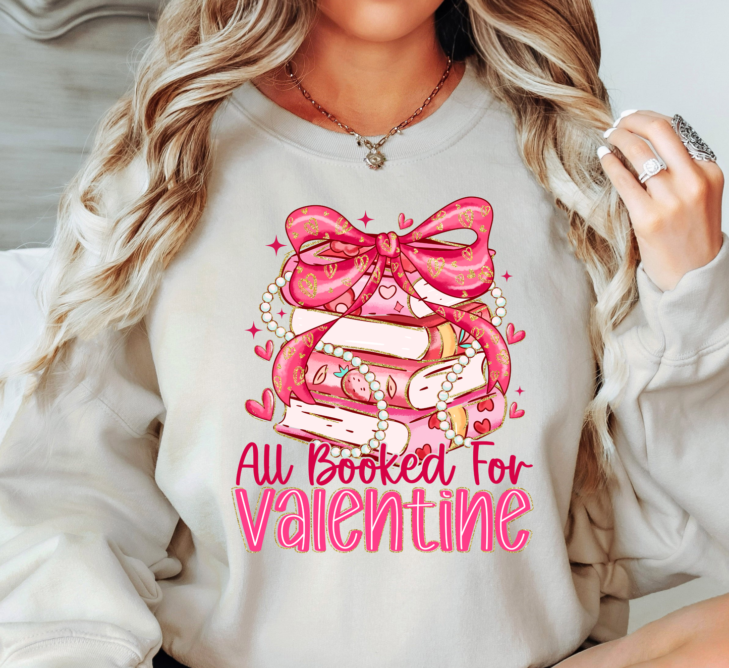 All Booked For Valentine Sweatshirt | XoXo Love Collection | Unique Gifts for Family Friends
