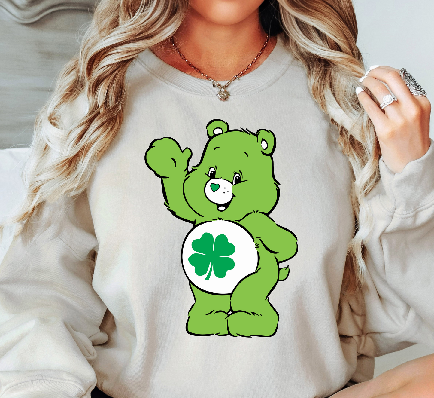 Good Luck Bear Sweatshirt | Feeling Lucky Collection | Unique Gifts for Family Friends