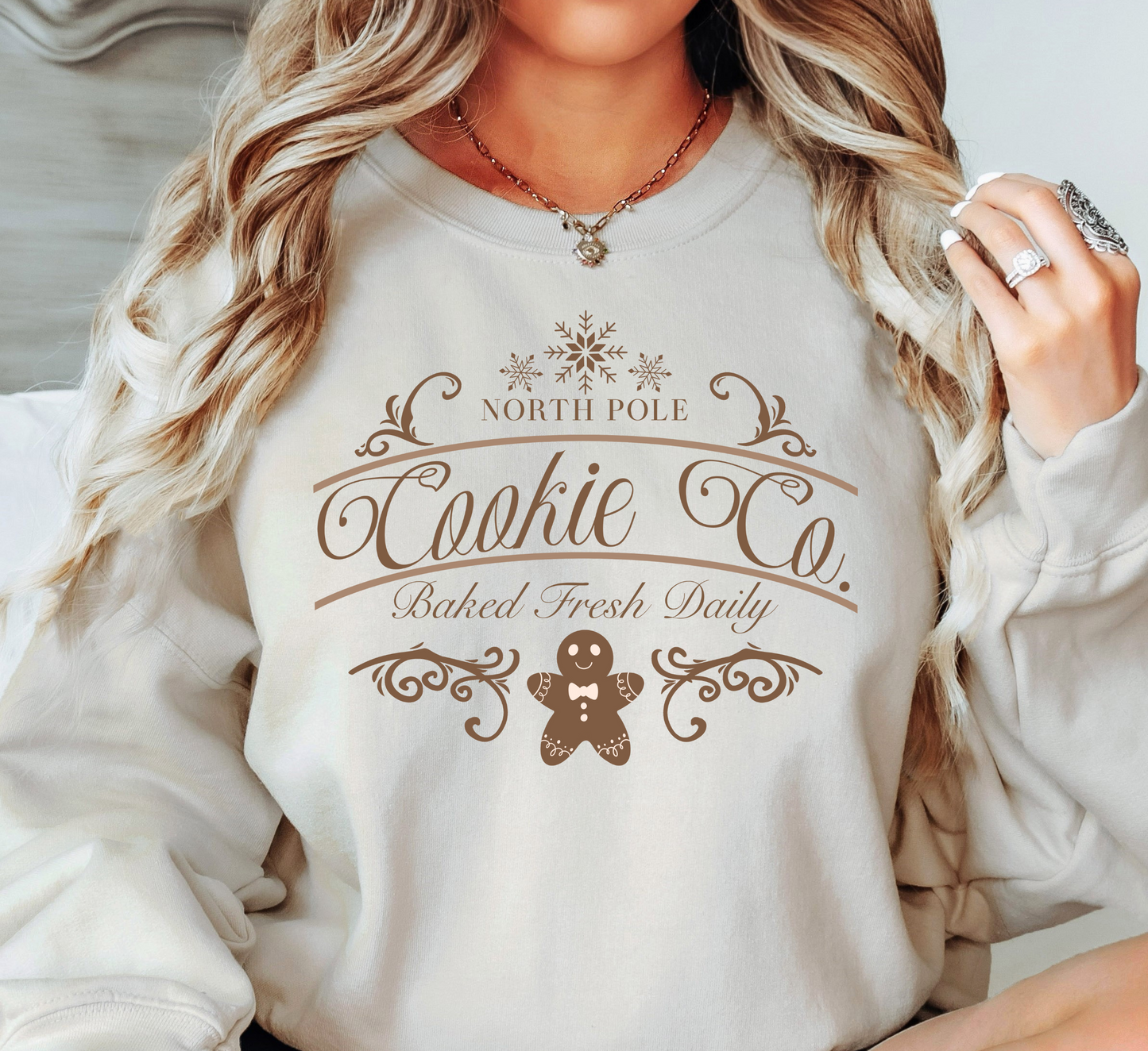 North Pole Cookie Co. Sweatshirt | Tis The Season Collection | Unique Gifts for Family Friends