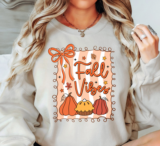 Preppy Fall Vibes Sweatshirt | Falling For You Collection | Unique Gifts for Family Friends
