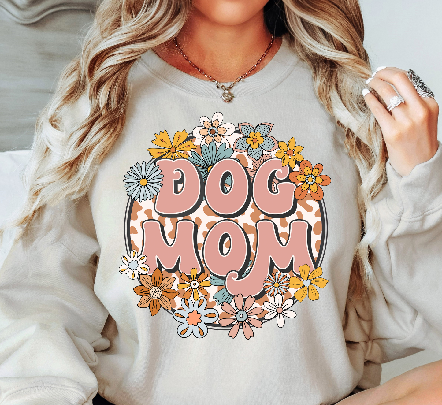 Groovy Dog Mom Sweatshirt | Pawsitive Vibes Collection | Unique Gifts for Family and Friends