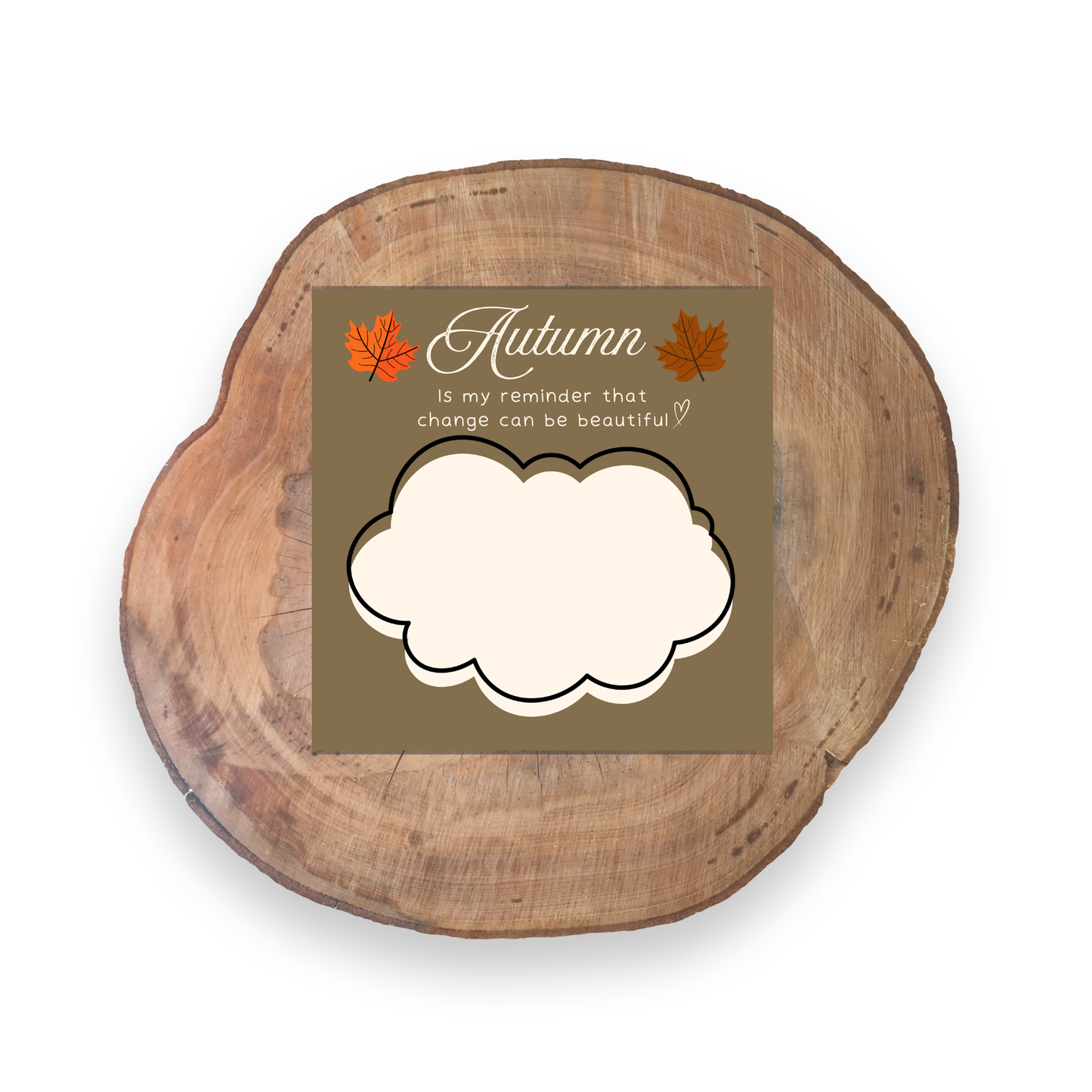 Autumn Change Can Be Beautiful | Falling For You Collection | Stationery - 3x3 Sticky Notes | Unique Gifts for Family Friends
