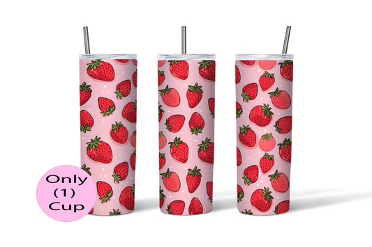 Strawberry Paradise | 20oz (Skinny) Tumbler | Unique Gifts for Family Friends